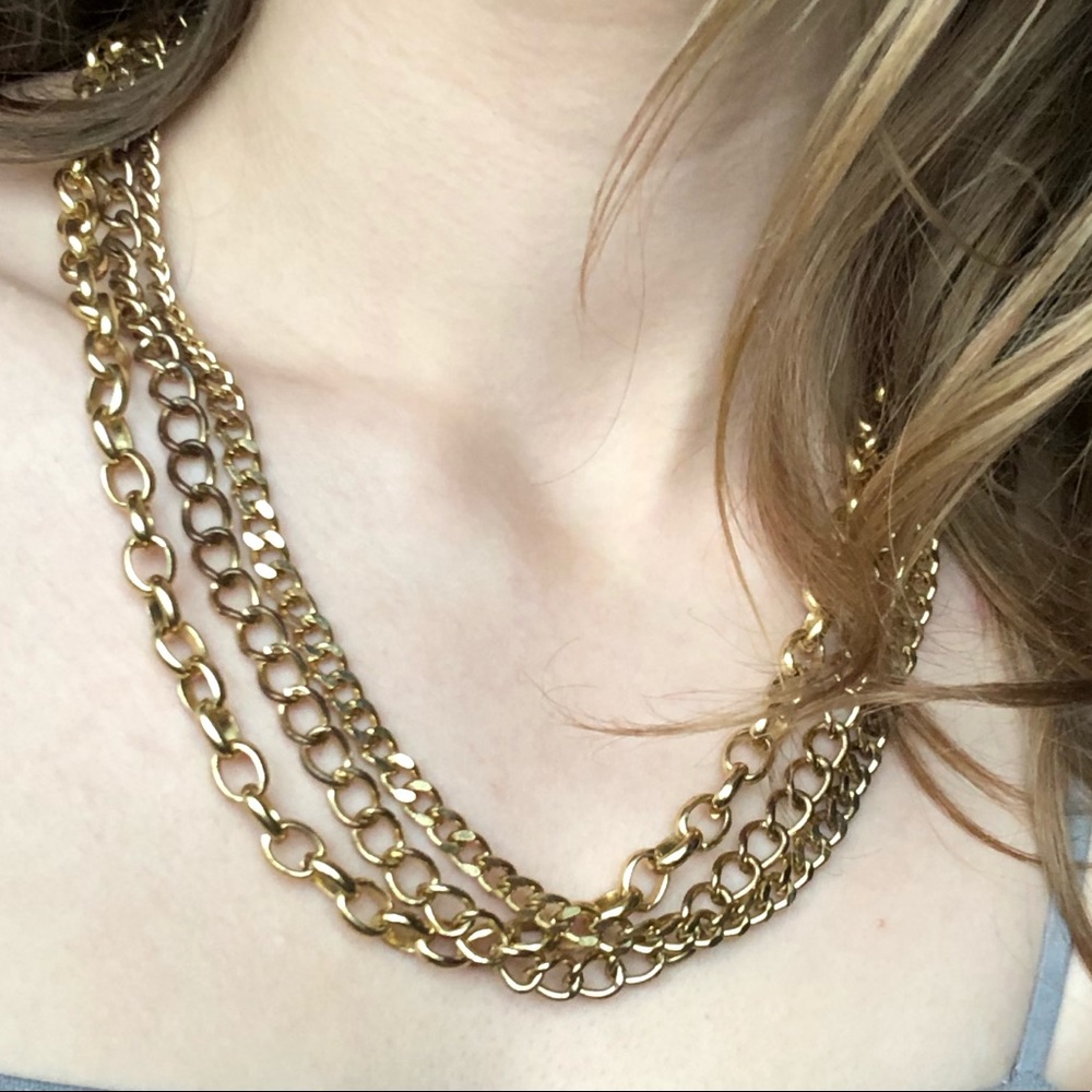 (Free over $30) Layered gold necklace